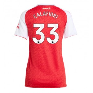 Fotbalové Dres Arsenal Riccardo Calafiori #33 Dámské Domácí Oblečení 2025-26 Krátký Rukáv